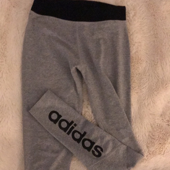 Grey Adidas leggings - Picture 2 of 4